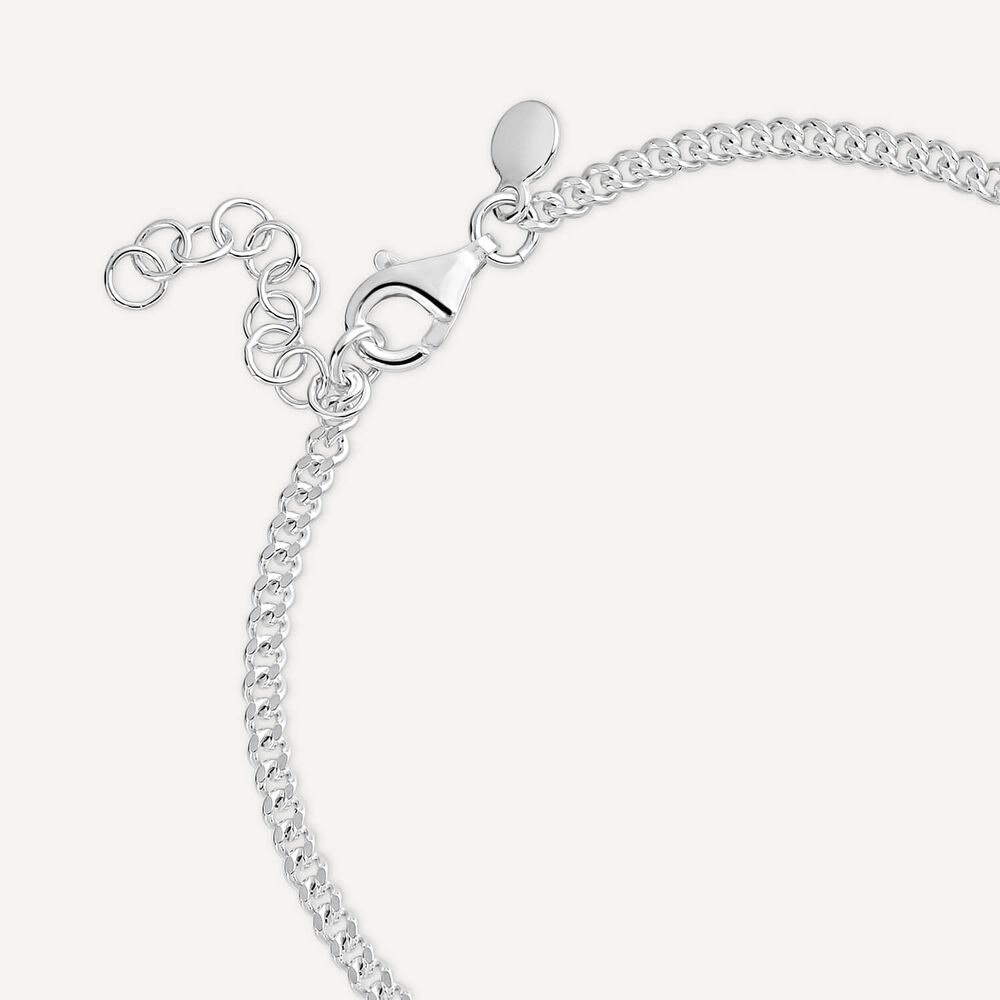Sterling Silver & Rose Gold Plated Padlock & Key Bracelet image number 4