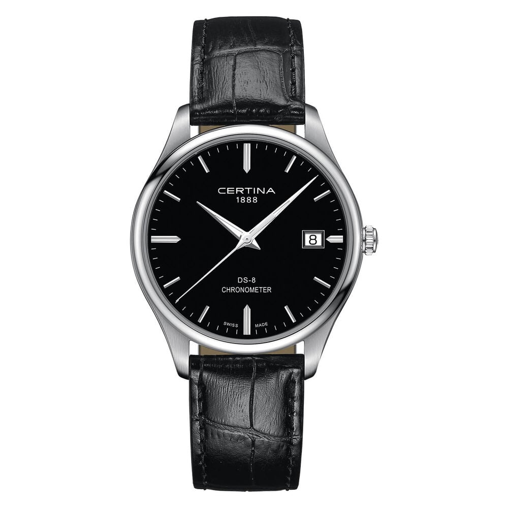 Certina Urban DS-8 Chronometer Black Dial Black Strap Quartz Watch