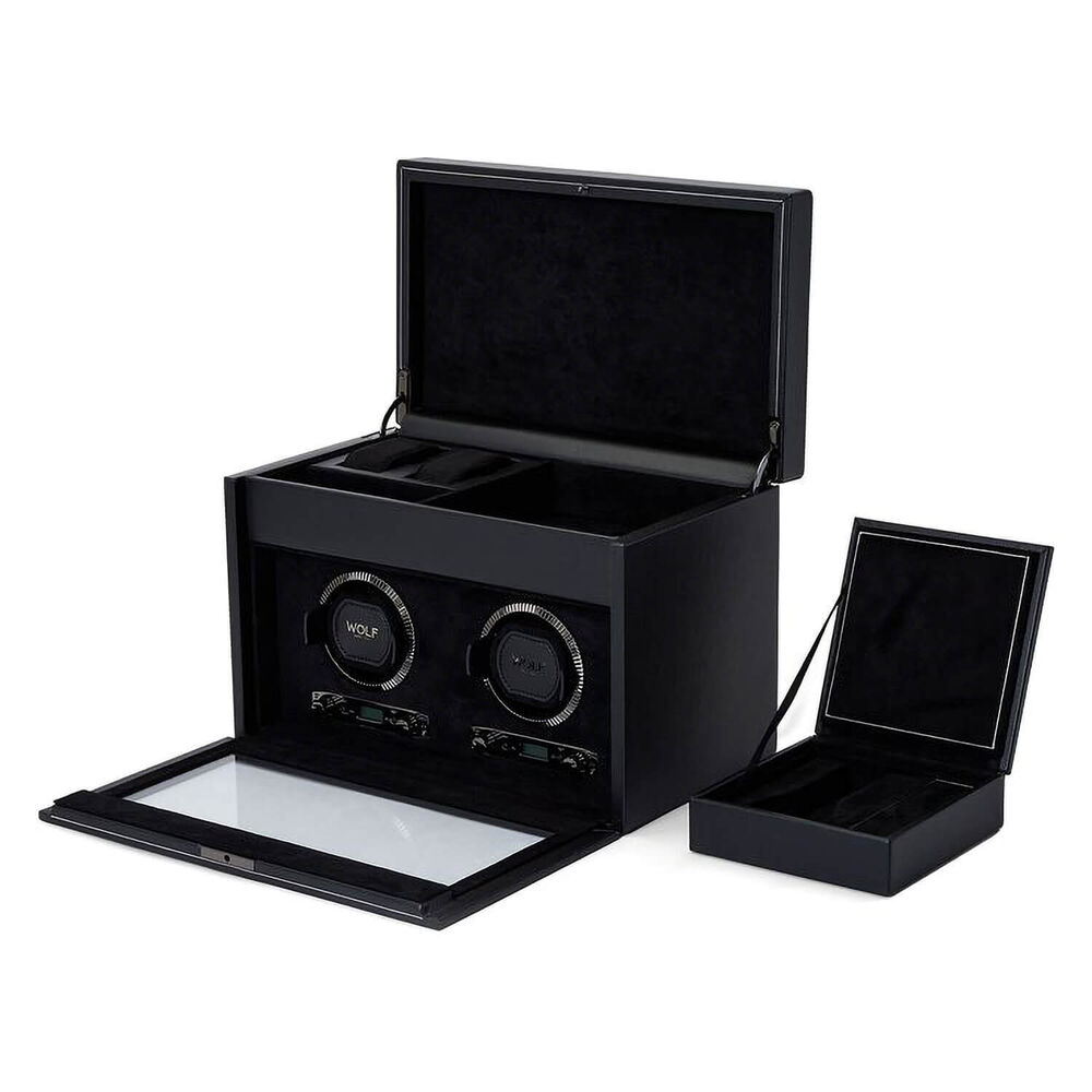 WOLF British Racing Black 8 piece with Storage Watch Winder image number 3