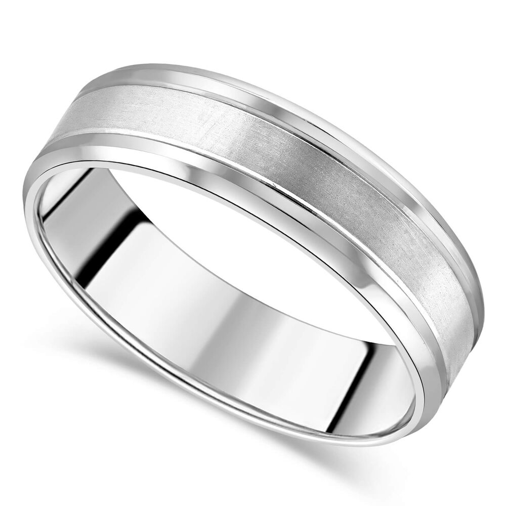 Men's palladium 950 6mm wedding ring