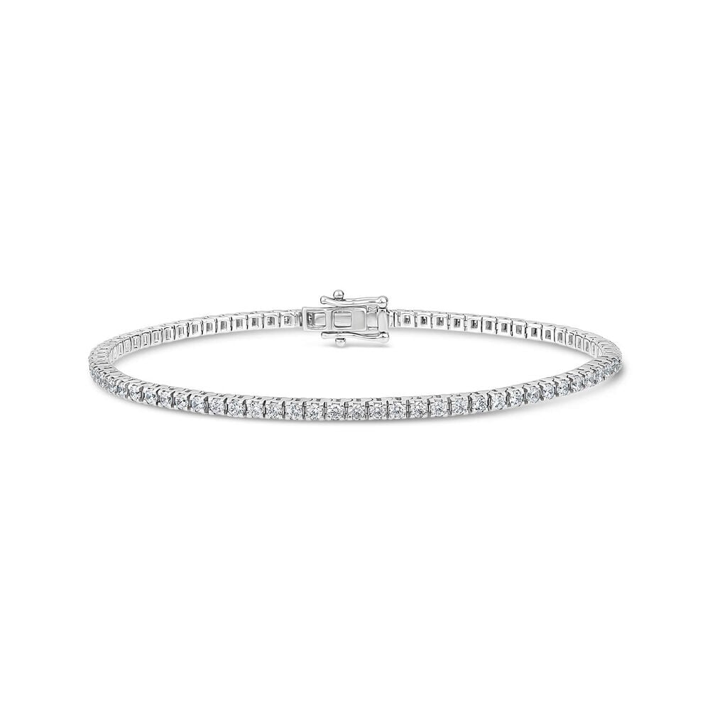 Platinum 2.00ct Diamond Tennis Bracelet