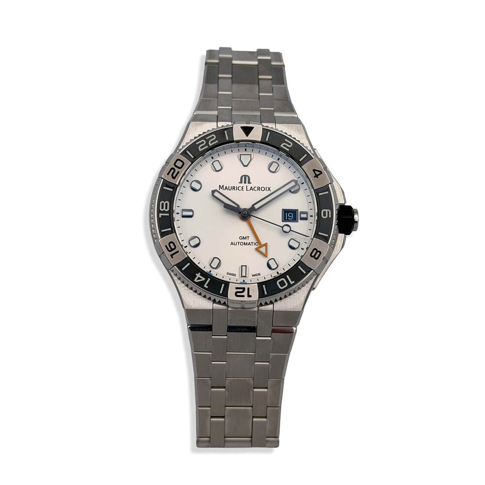 Pre-Owned Maurice Lacroix Aikon Venturer 43mm Automatic White Dial Steel Bracelet Watch