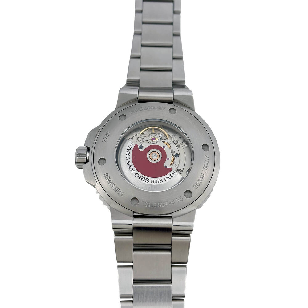 Pre-Owned Oris Aquis Date Automatic 43mm Blue Dial Steel Bracelet Watch image number 2