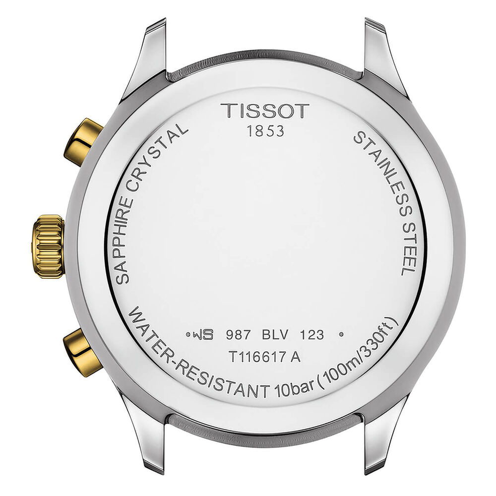 Tissot Chrono XL 45mm Green Chrono Steel & Yellow Gold PVD Watch image number 1