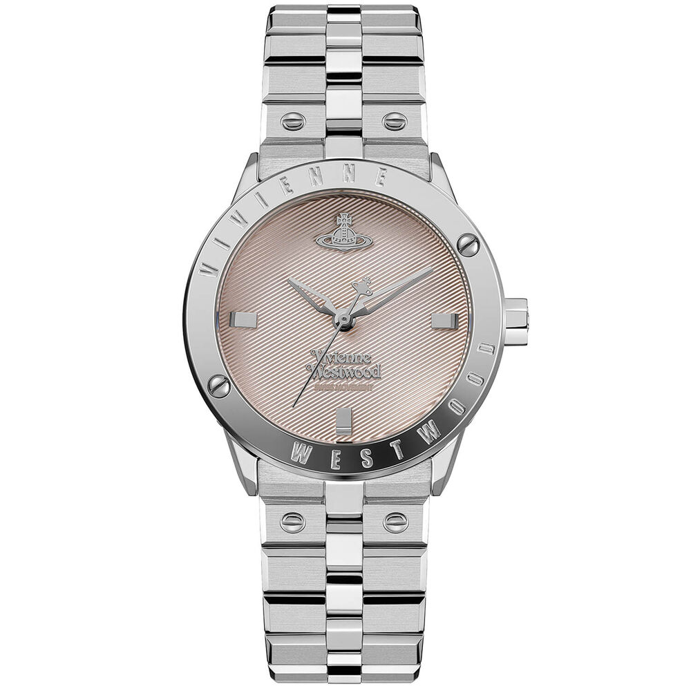 Vivienne Westwood Trellick 30mm Pink Dial Steel Bracelet Watch