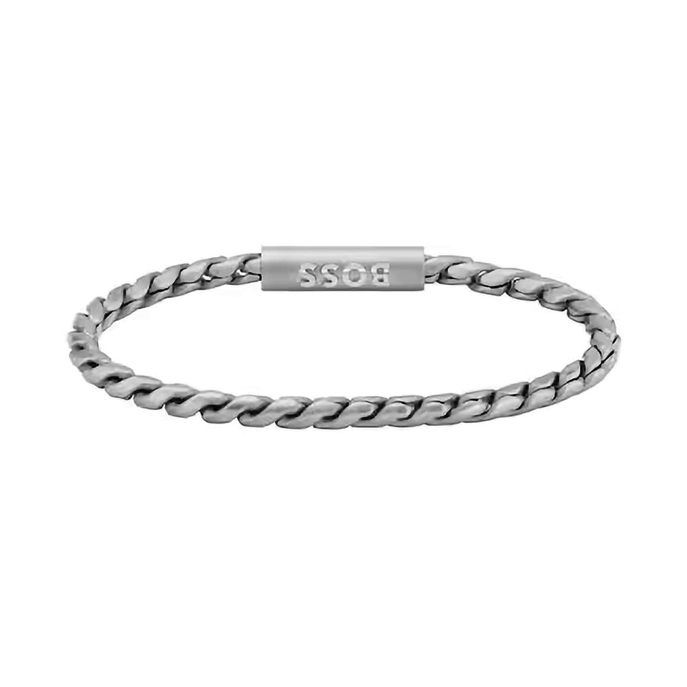 BOSS Nolan Two Tone Gold Stainless Steel H-Link Bracelet