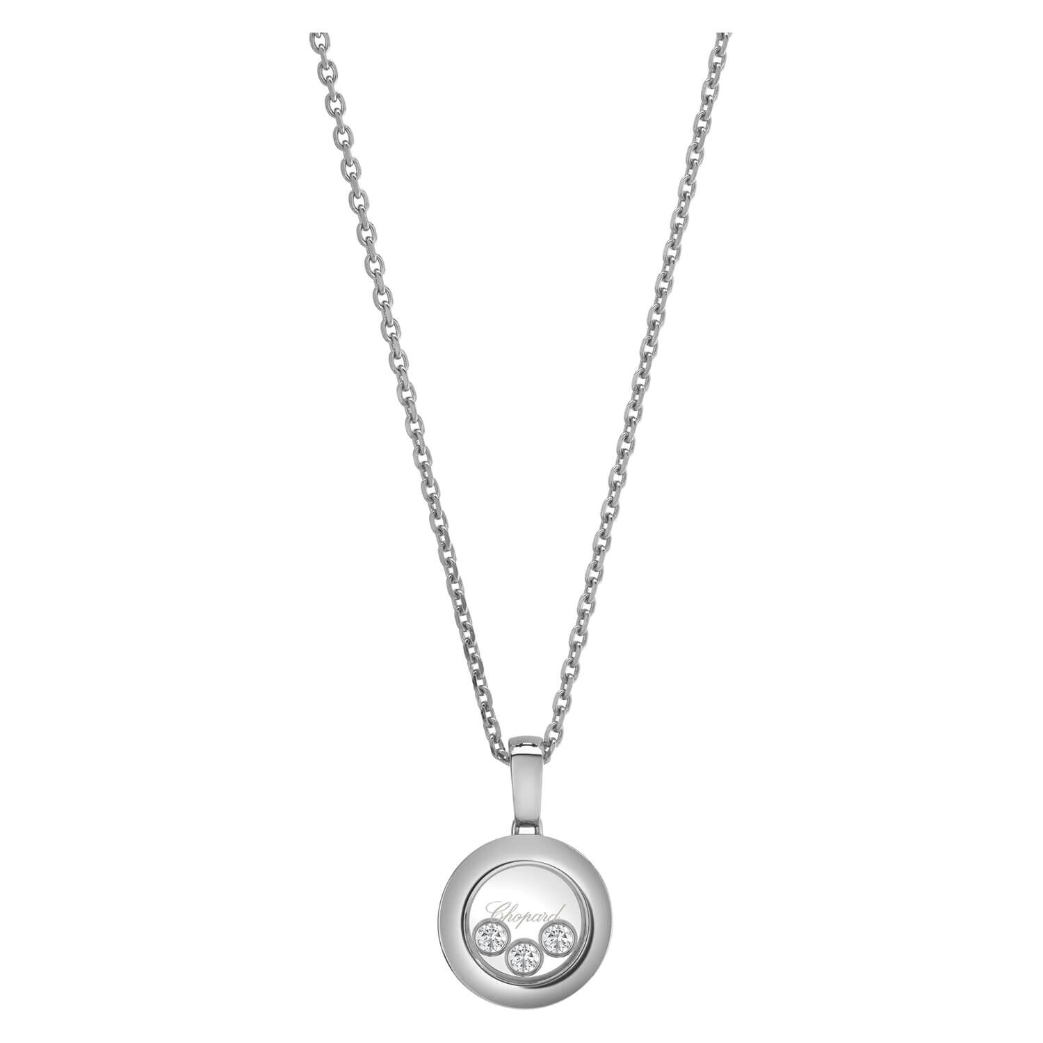 Chopard Happy Diamonds Icons 18ct White Gold 0.15ct Diamond Necklace