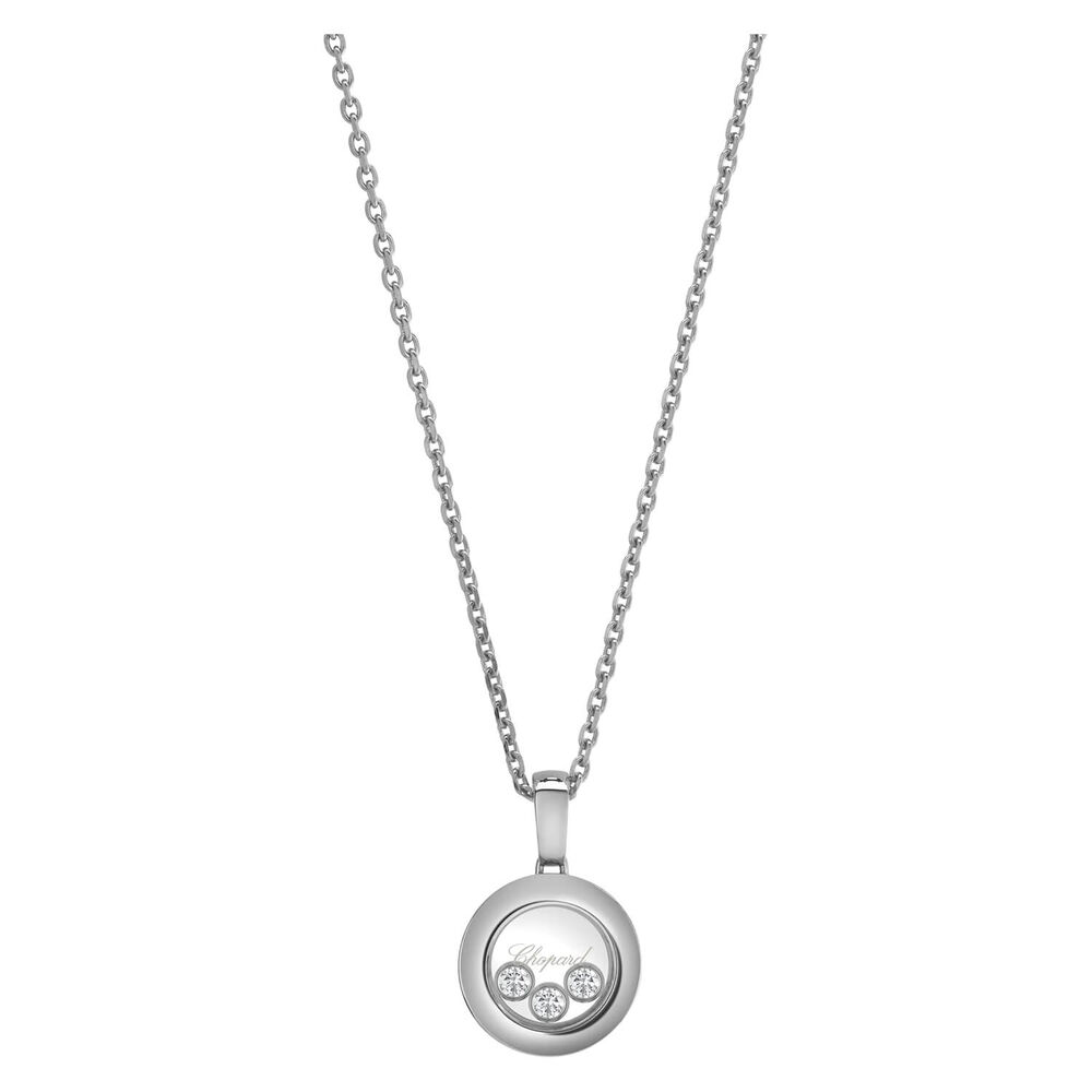 Chopard Happy Diamonds Icons 18ct White Gold 0.15ct Diamond Necklace