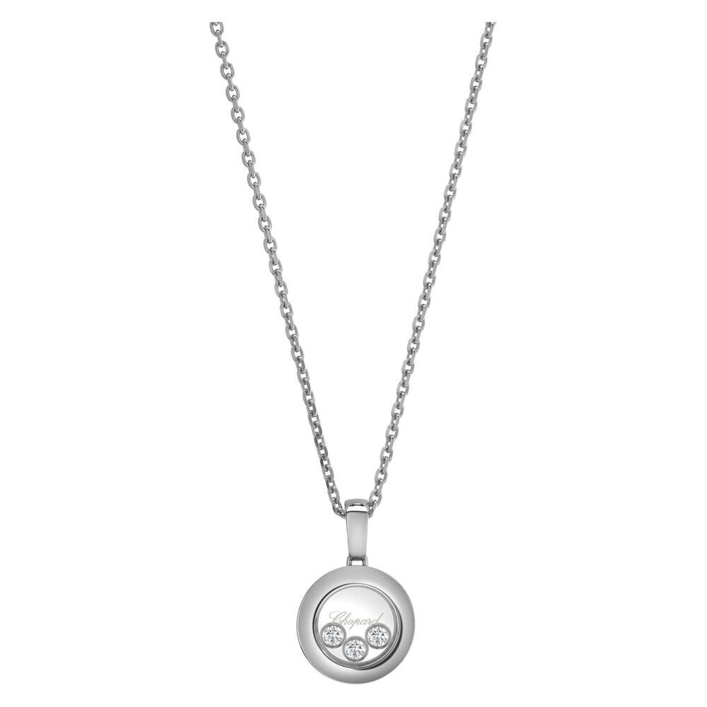 Chopard Happy Diamonds Icons 18ct White Gold 0.15ct Diamond Necklace image number 0