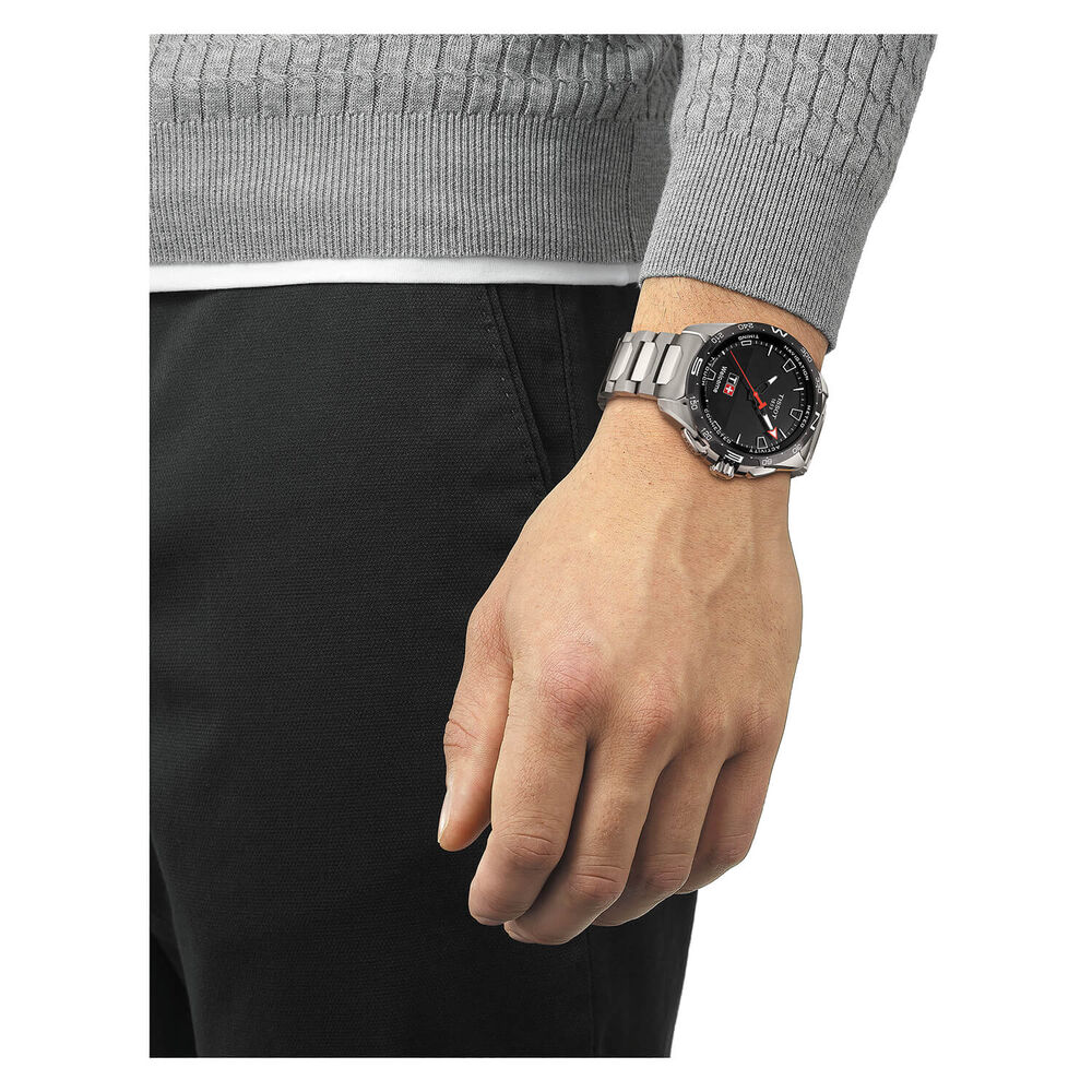 Tissot T Touch 47.5mm Black Gray Titanium Case Titanium Mens Watch image number 5