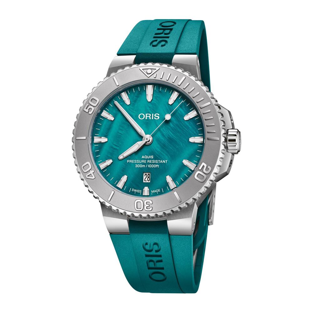 Oris Aquis New York Harbour Limited Edition II 43.5mm Aqua Green MOP Dial Watch image number 1