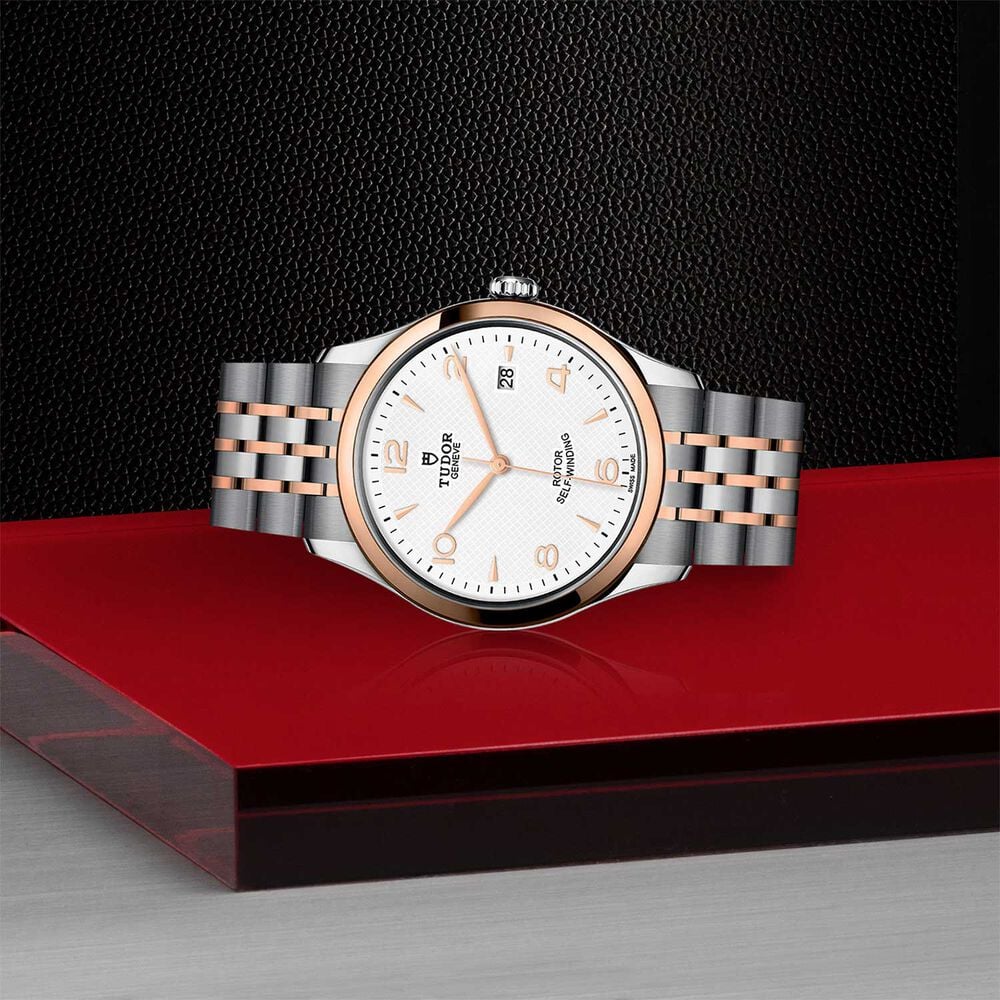 TUDOR 1926 39mm White Dial Two Tone Bracelet Watch image number 2