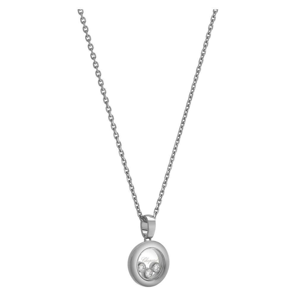 Chopard Happy Diamonds Icons 18ct White Gold 0.15ct Diamond Necklace image number 1