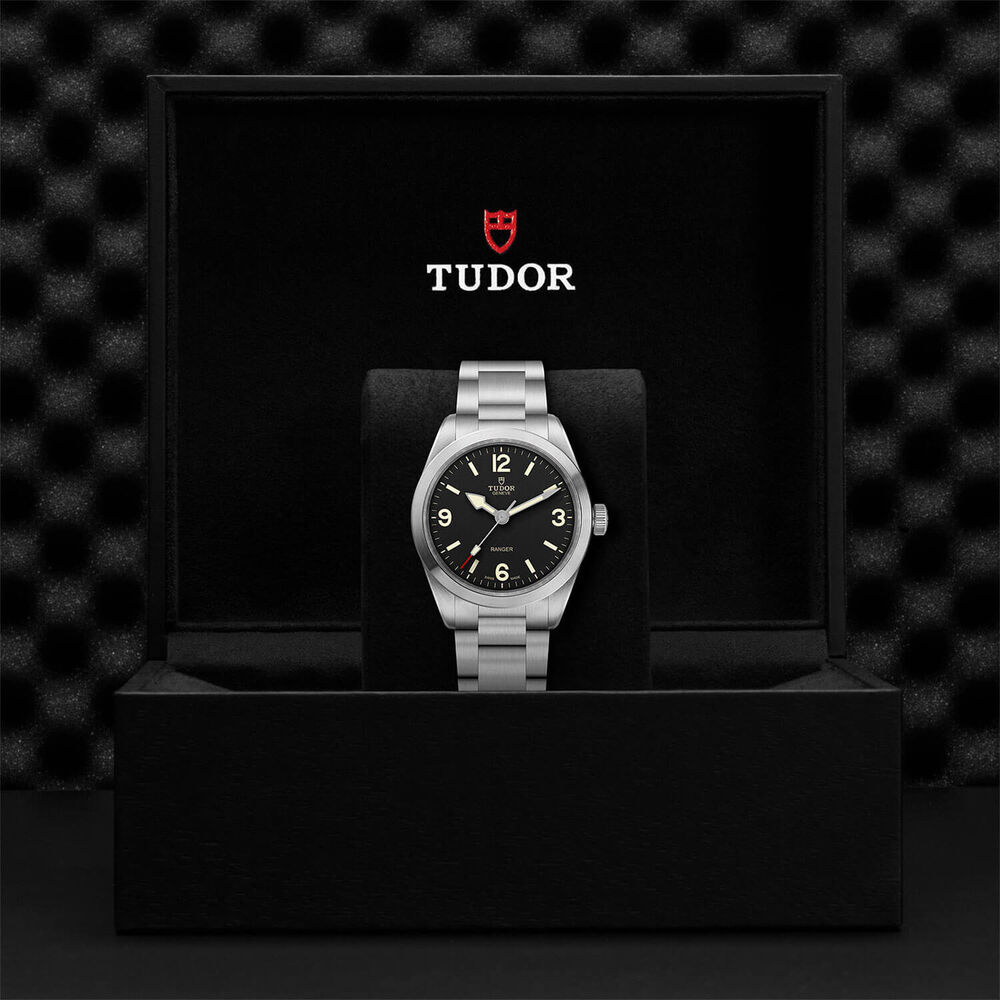 TUDOR Ranger 39mm Black Dial Steel Bracelet Watch image number 4