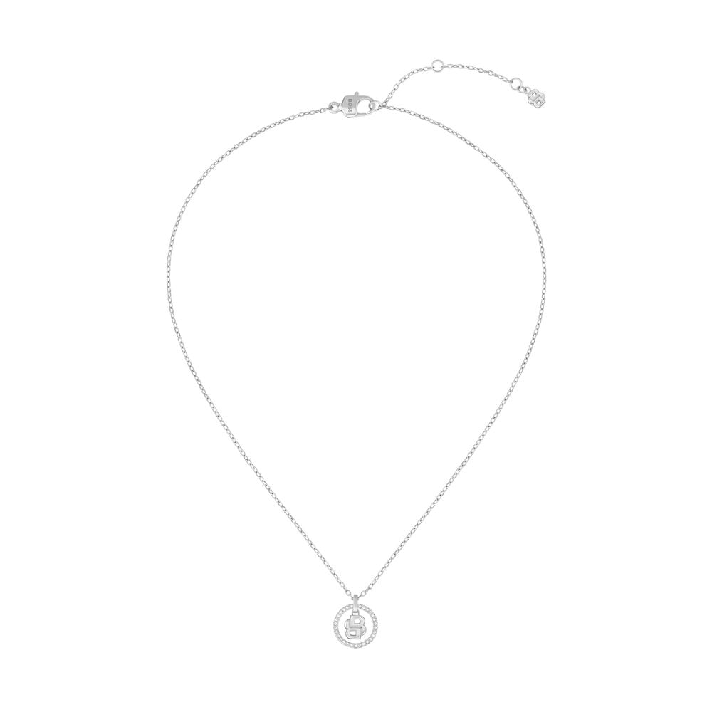 BOSS Double B Divine Silver Tone Stainless Steel Necklace image number 0