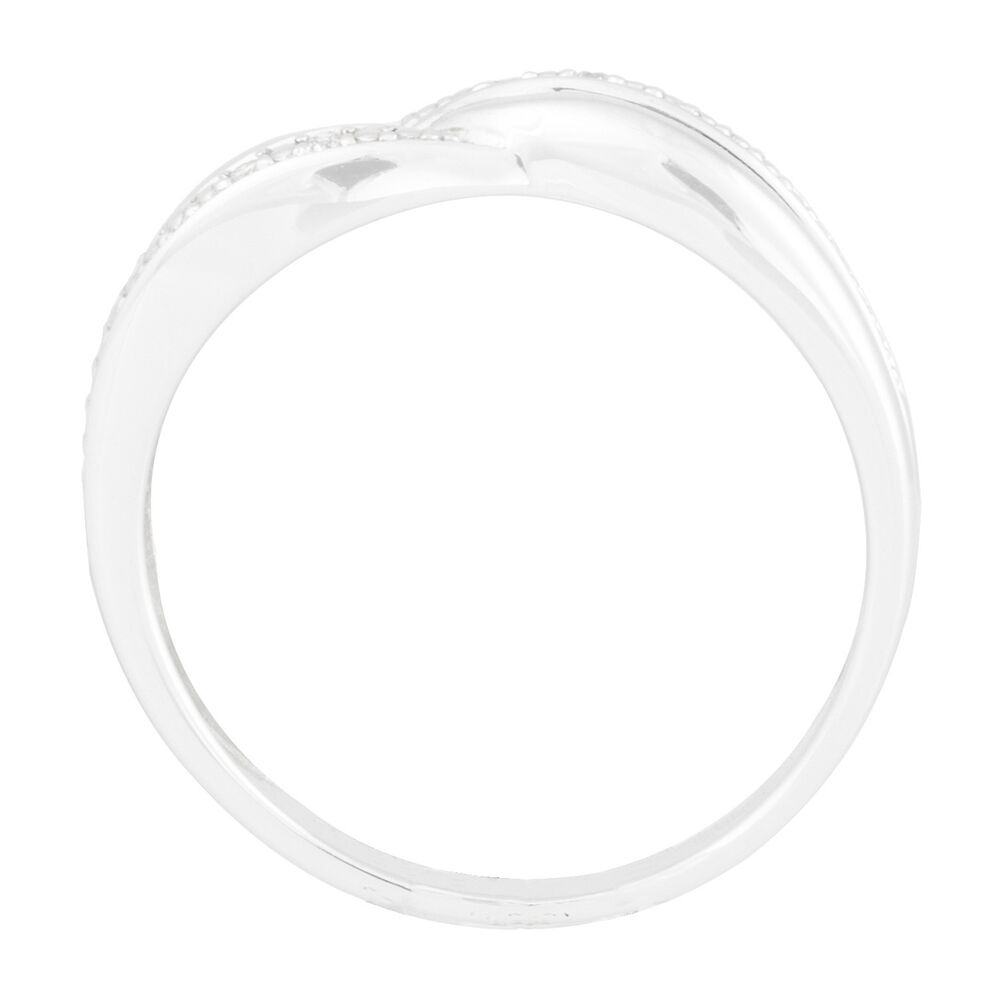Ladies' 9ct White Gold and Diamond Dress Ring image number 2