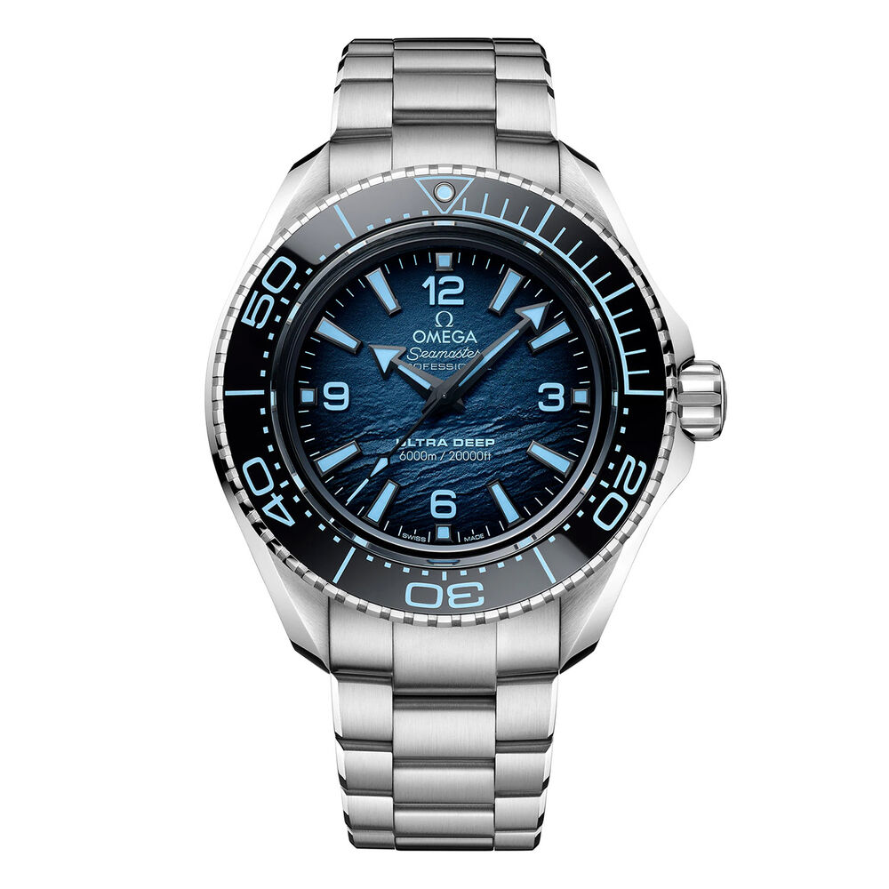OMEGA Seamaster Planet Ocean 6000 Ultra Deep 45.5 Blue Dial Steel Bracelet Watch