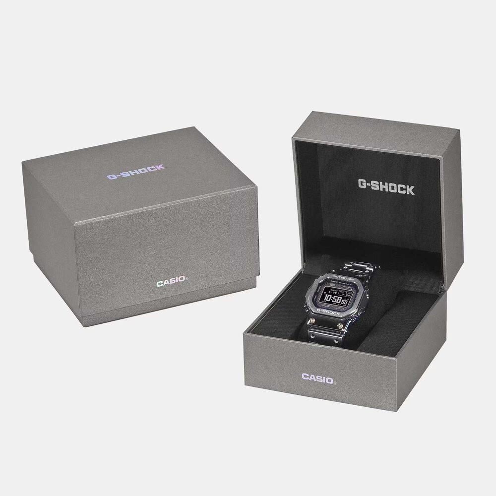 G-SHOCK Full Metal 5000 Series 49.3mm Black Dial Steel Bracelet Watch