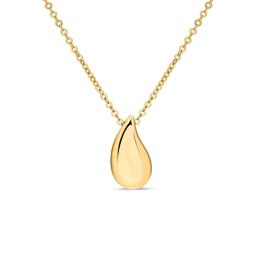 9ct Yellow Gold Polished Tear Pendant