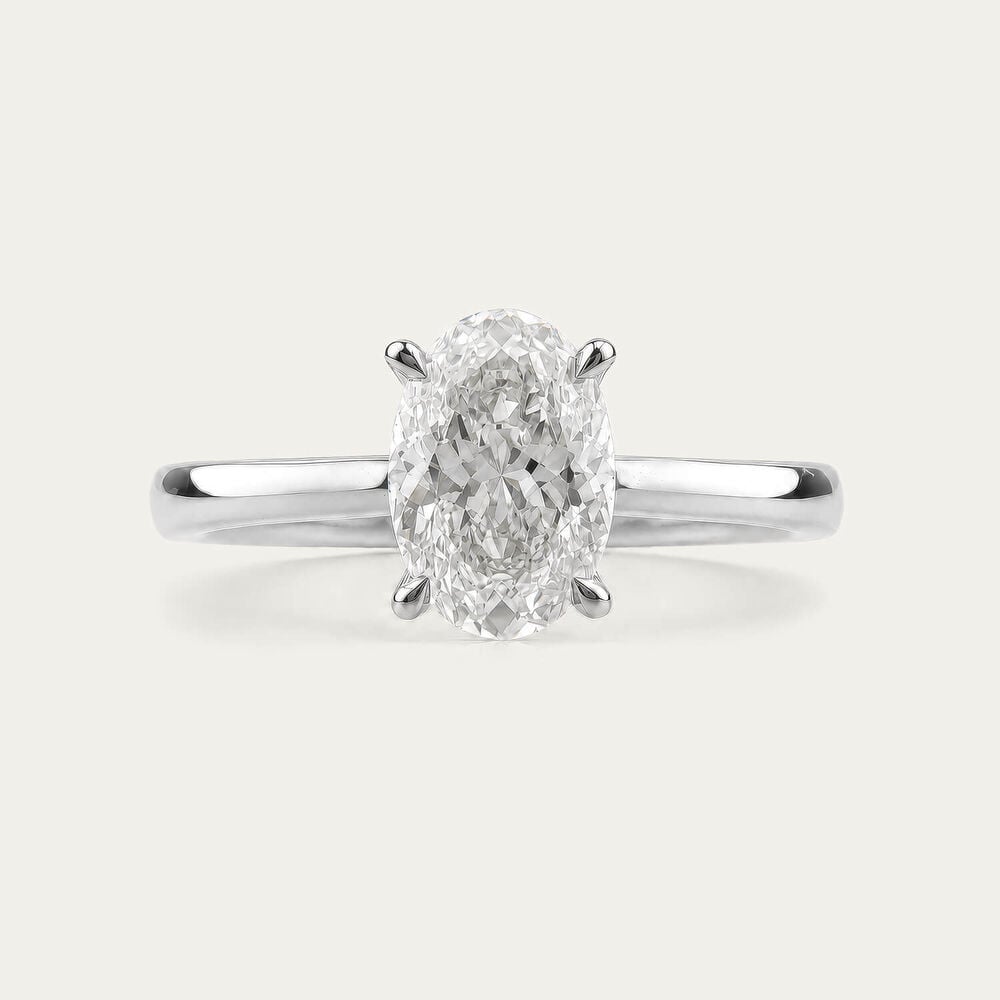Born NOVA Platinum 1.50ct Oval Lab Grown Diamond Solitaire Ring
