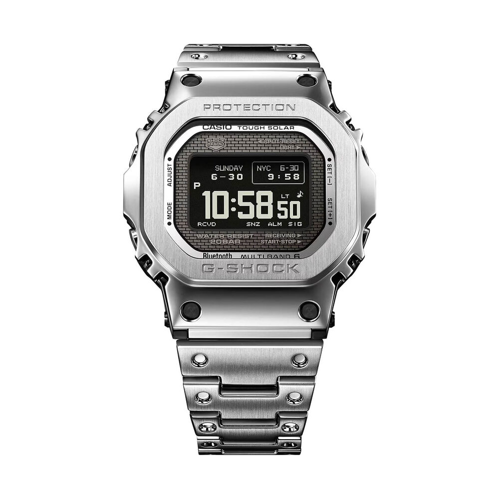G-SHOCK Full Metal 5000 Series 49.3mm Black Dial Steel Bracelet Watch