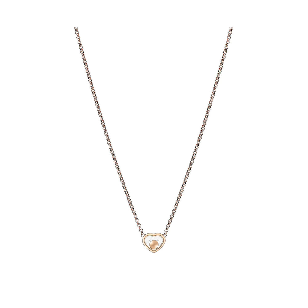 Chopard Happy Hearts 0.05ct Diamond 18ct Rose Gold Necklace
