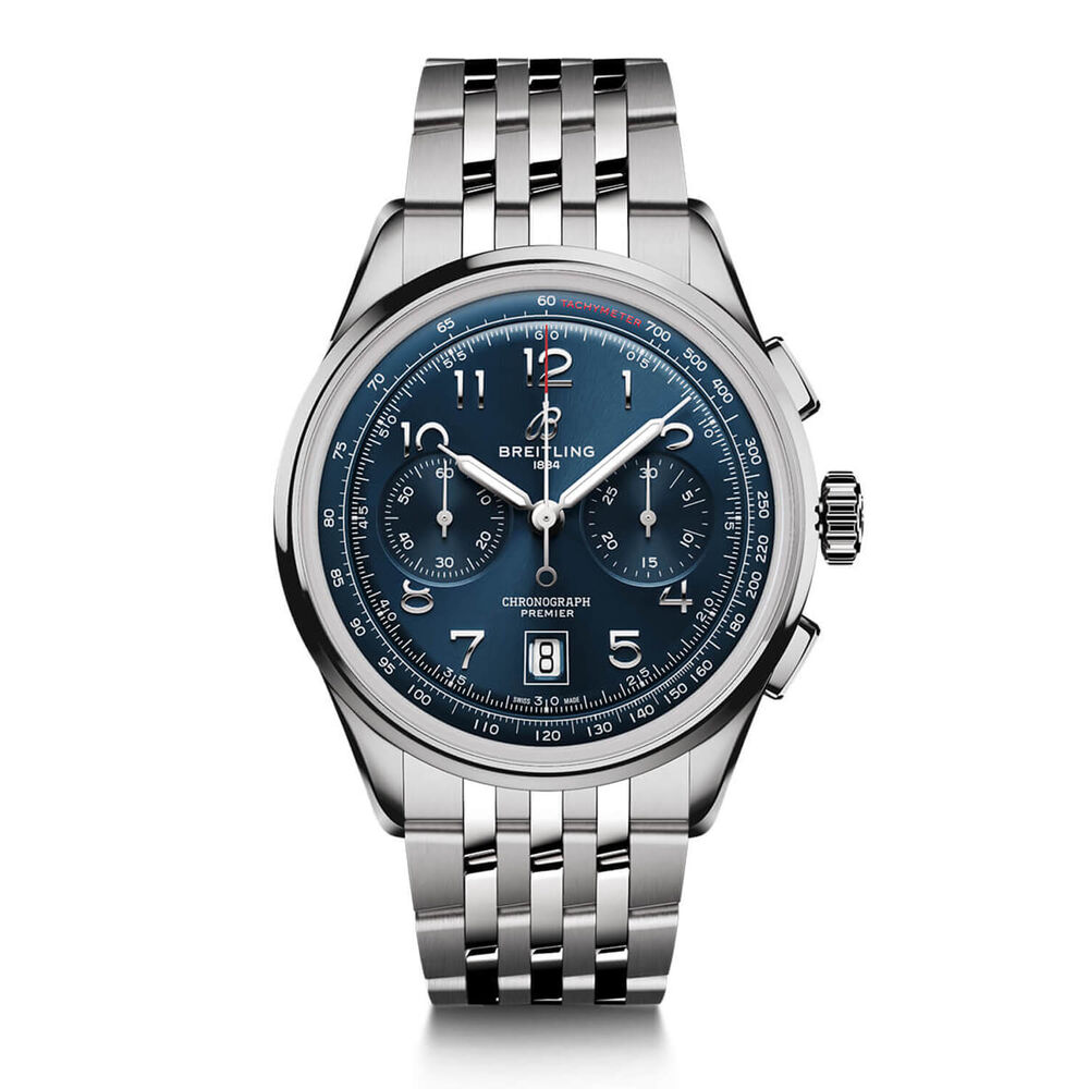 Breitling Premier B01 Chronograph 42mm Blue Dial Bracelet Watch image number 0