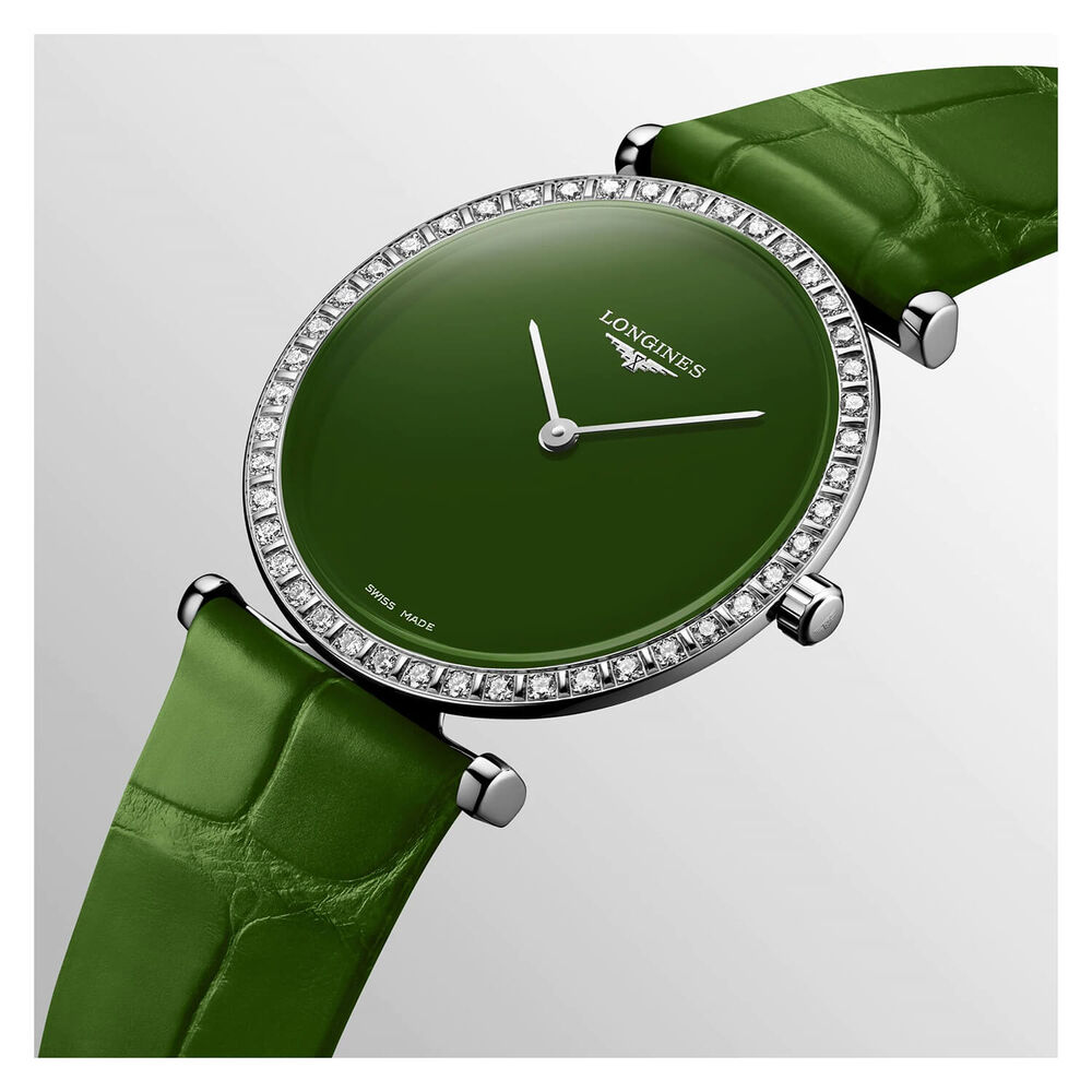 Longines Elegance La Grande Classique 29mm Green Dial & Strap Watch