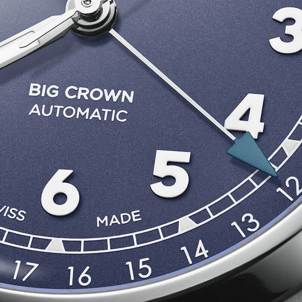 Oris Big Crown Pointer Date 40mm Purple Dial Steel Bracelet Watch image number 6