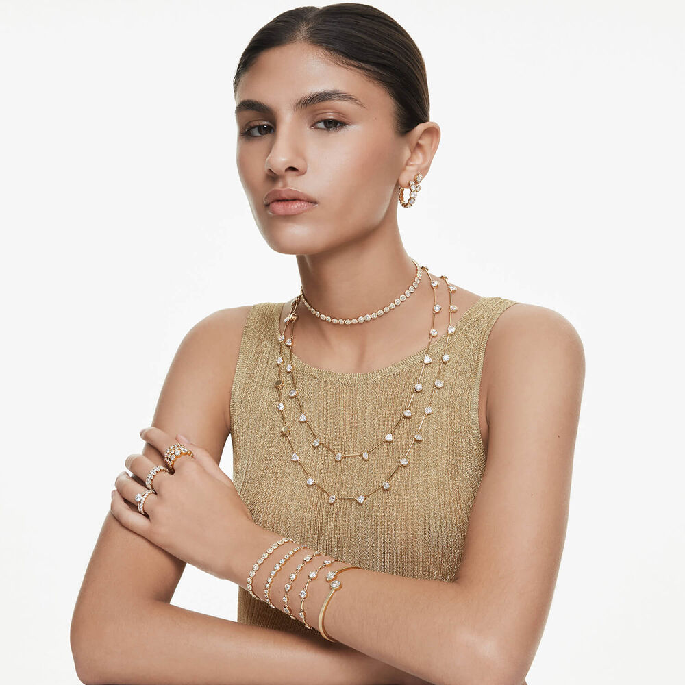 Swarovski Imber Crystals 18ct Gold Finished Bracelet