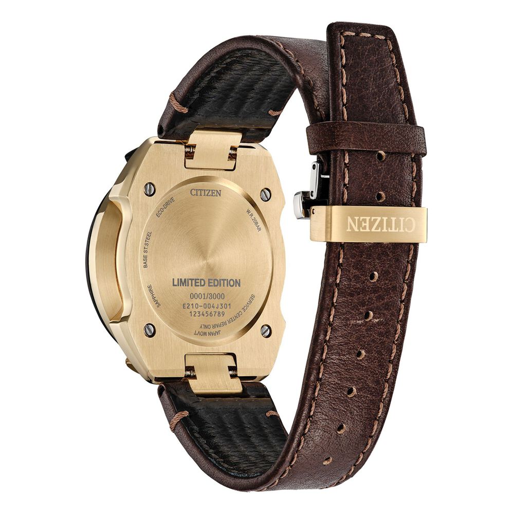 Citizen Limited Edition Bull Head 45mm Chronograph Perpetual Calendar Rose Gold Case Strap Watch image number 2