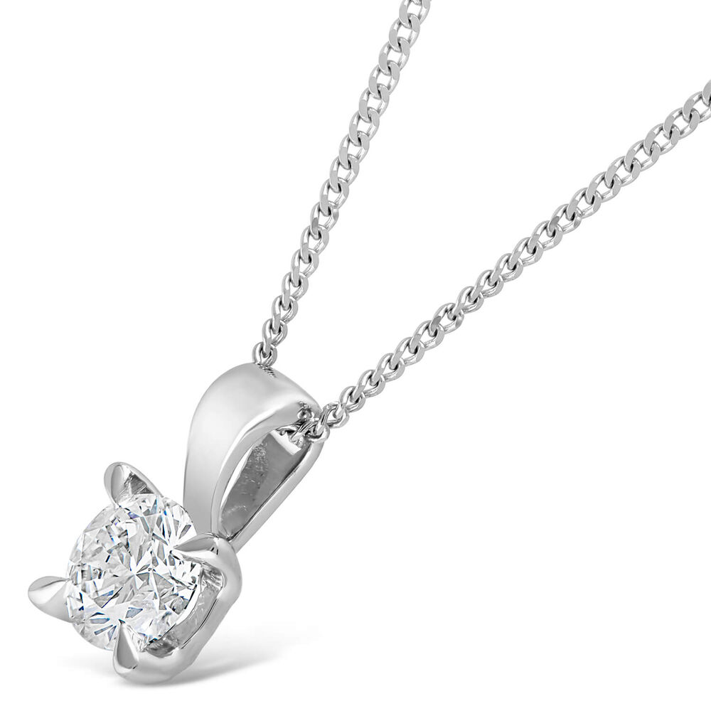 18ct White Gold 0.30ct Amia Diamond Pendant