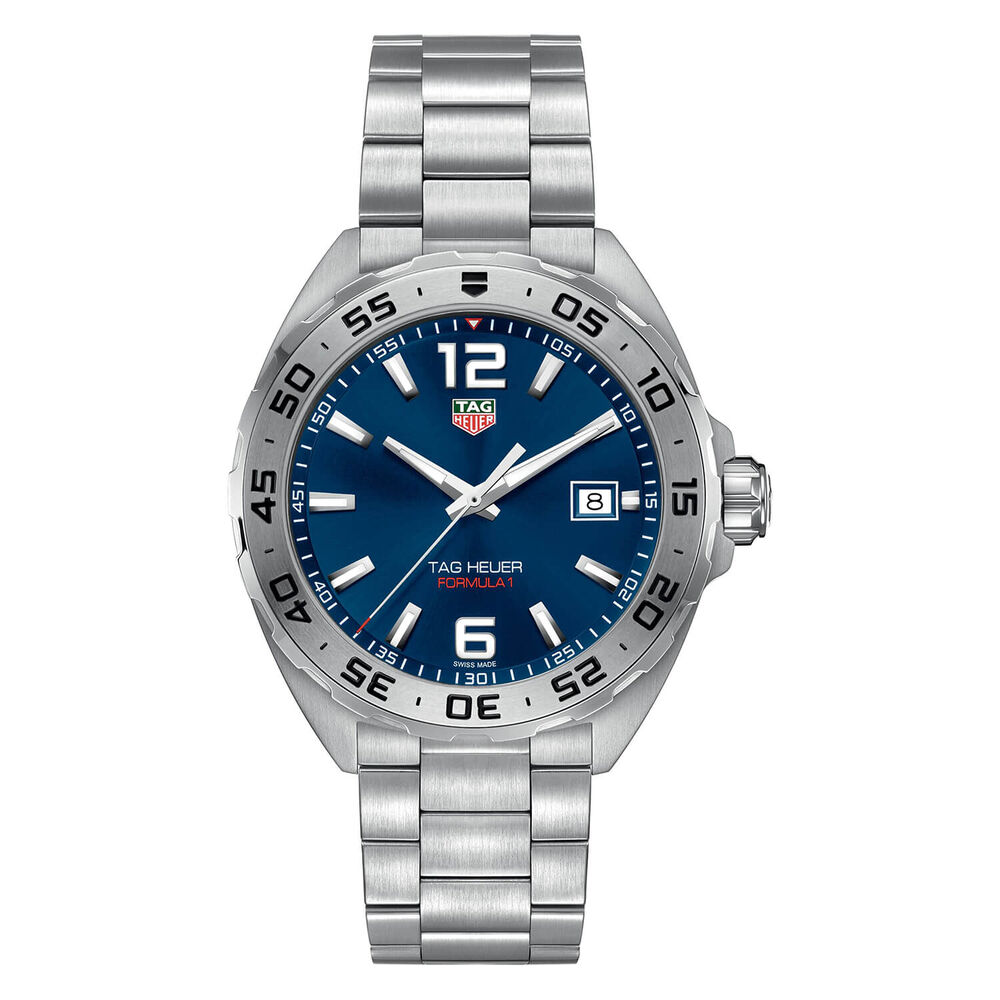 TAG Heuer Formula 1 Date 41mm Blue Dial Stainless Steel Bracelet Watch image number 0