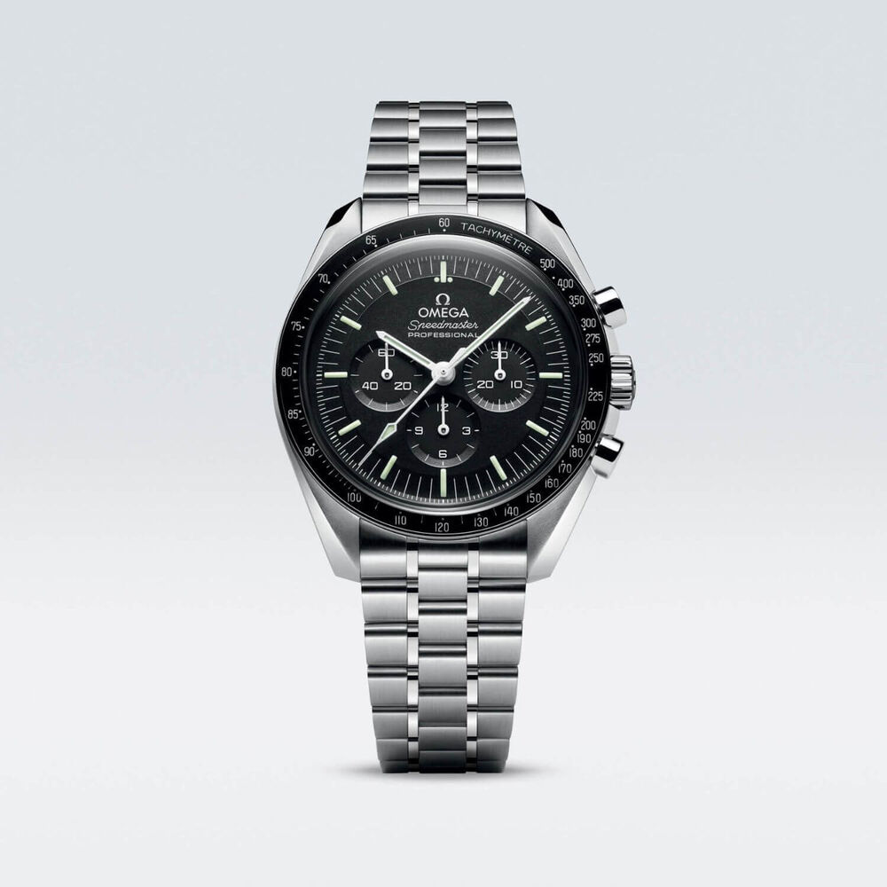 OMEGA Speedmaster Moonwatch 42mm Calibre 3861 Dial Chronograph Steel Case Watch image number 5