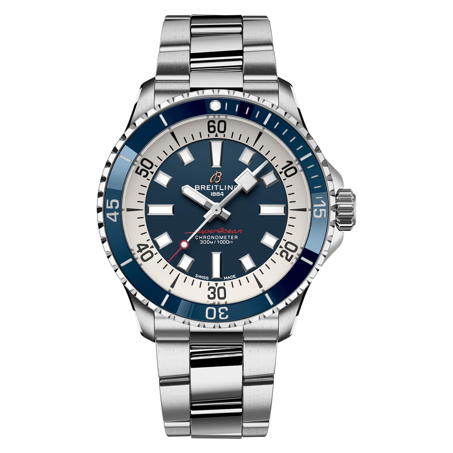 Breitling blue face on sale