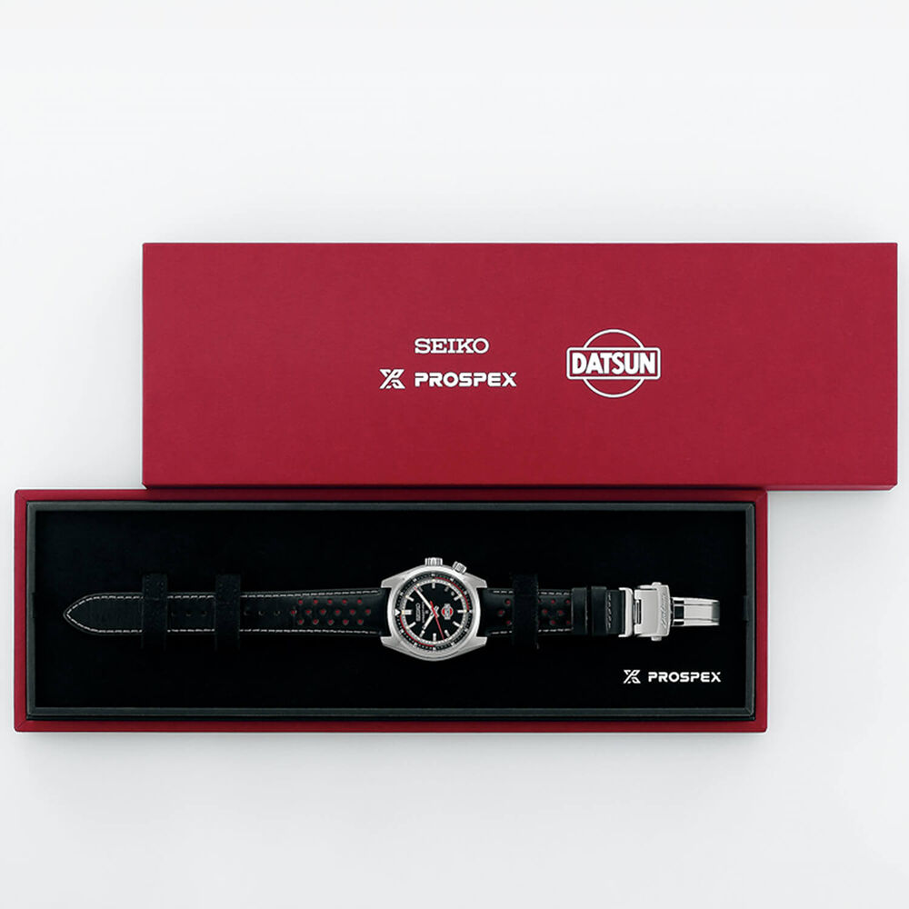 Seiko Prospex Speedtimer Compact 6R x DATSUN Fairlady Z Limited Edition 39.5mm Dial Strap Watch image number 10