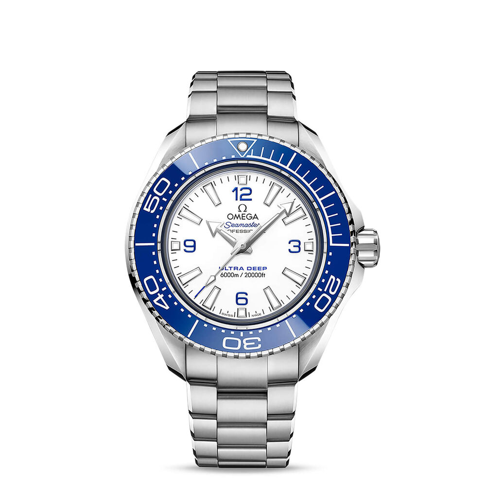 OMEGA Seamaster Planet Ocean 6000M Master Chrono 45.5mm Ultra Deep White Bracelet Watch image number 0
