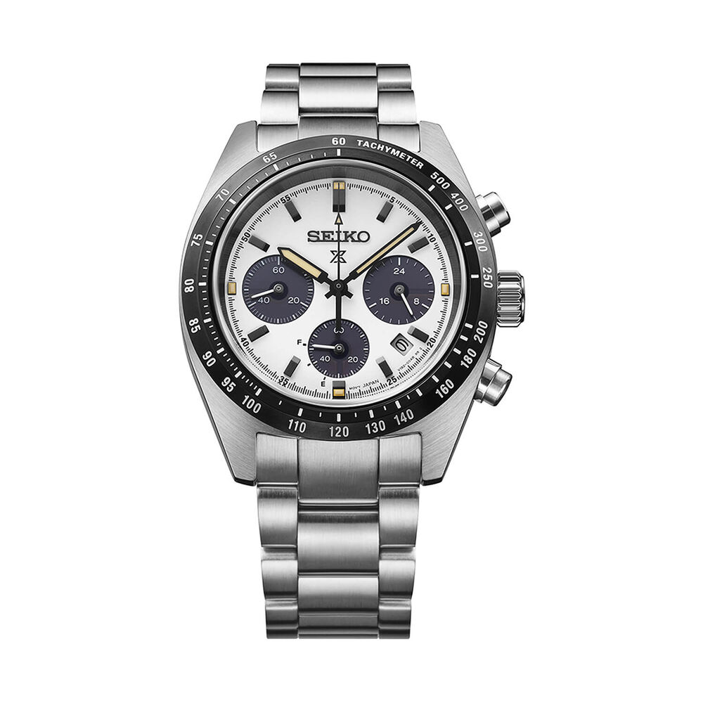 Seiko Prospex Speedtimer &lsquo;Youngtimer&rsquo; Monochrome 39mm Steel Bracelet Watch