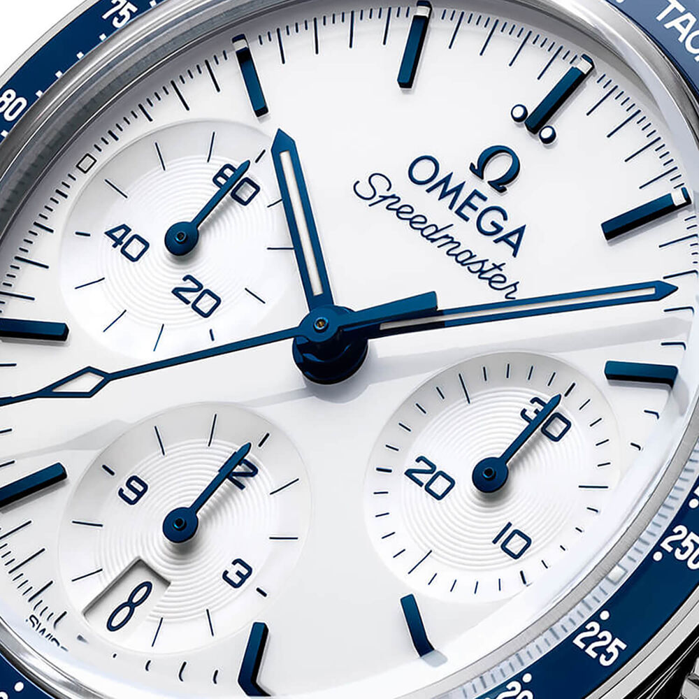 OMEGA Speedmaster 38mm White Dial Steel Bracelet Watch