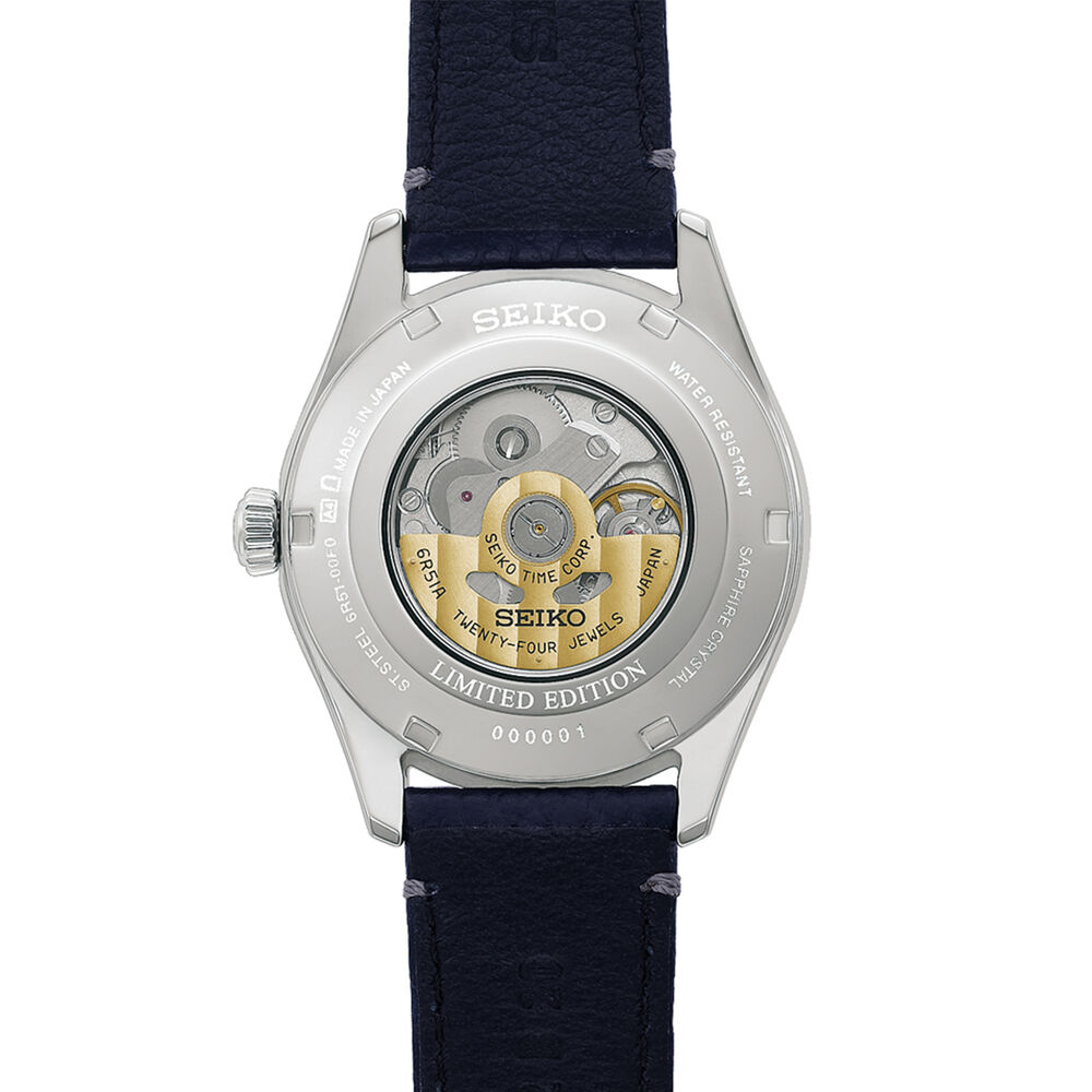 Seiko 145th Anniversary Presage Classic Series Limited Edition 'Shiro-neri' Leather Strap Watch