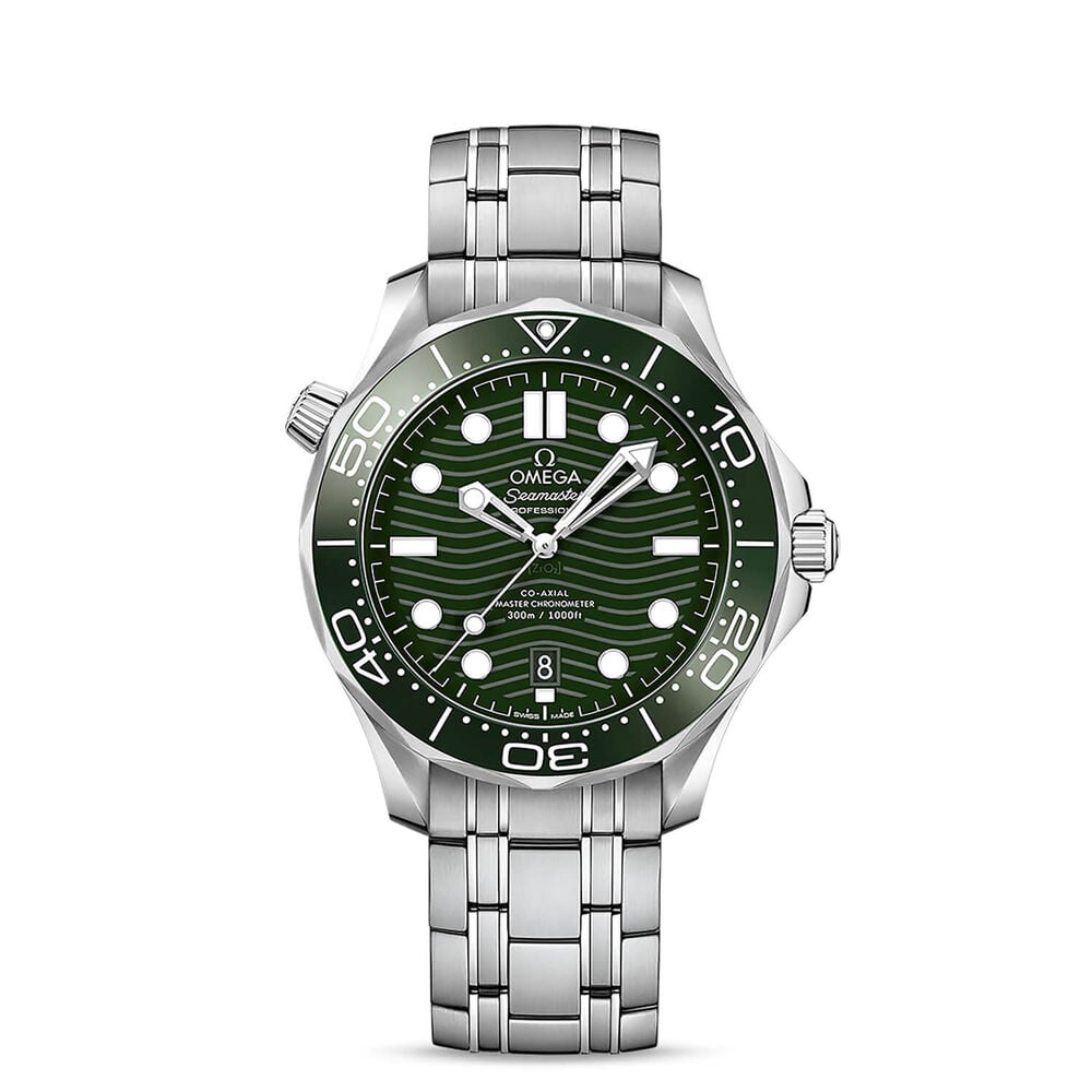 OMEGA Seamaster Diver 300M Co-Axial Master Chronometer 42mm GreenDial Bracelet Watch image number 0