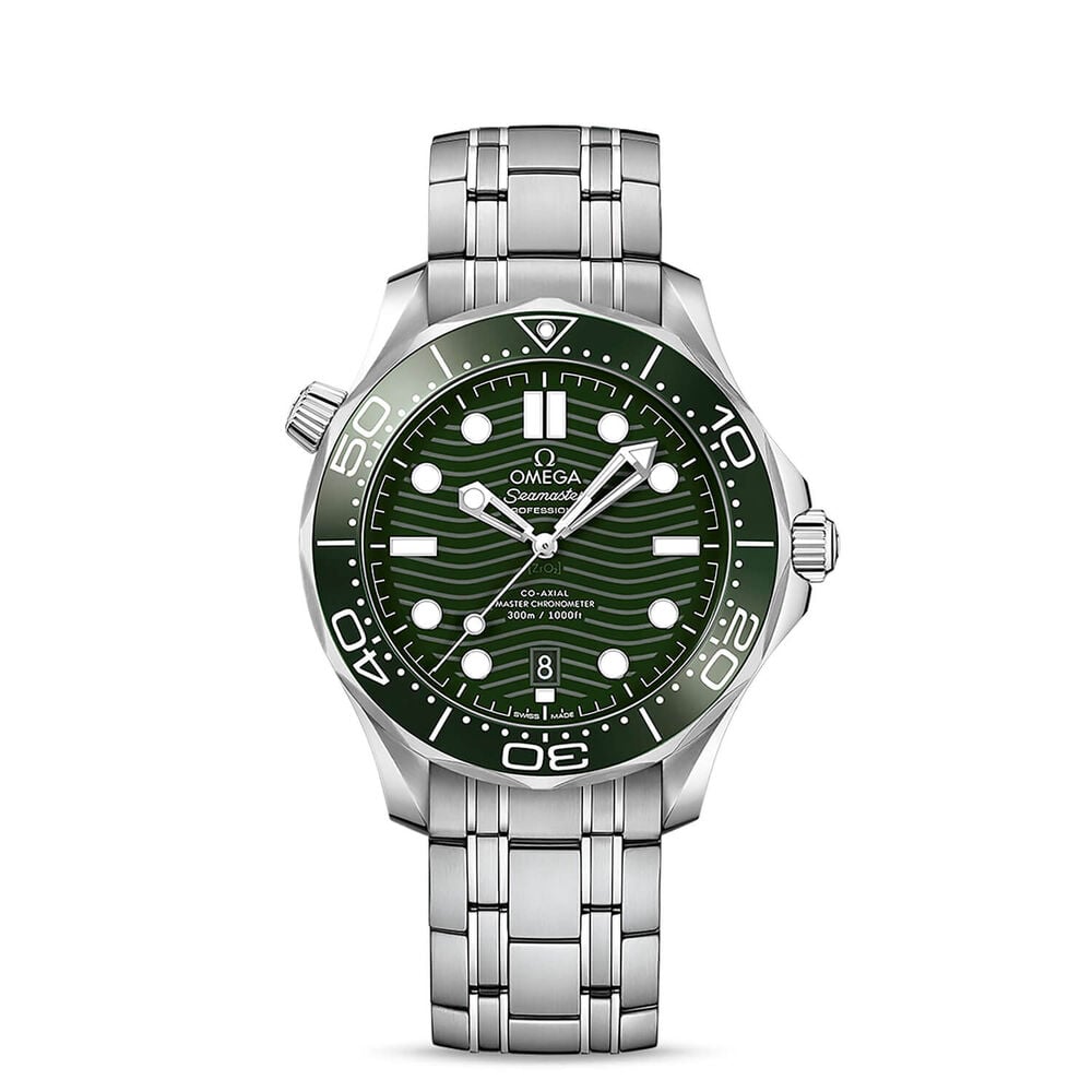 OMEGA Seamaster Diver 300M Co-Axial Master Chronometer 42mm GreenDial Bracelet Watch