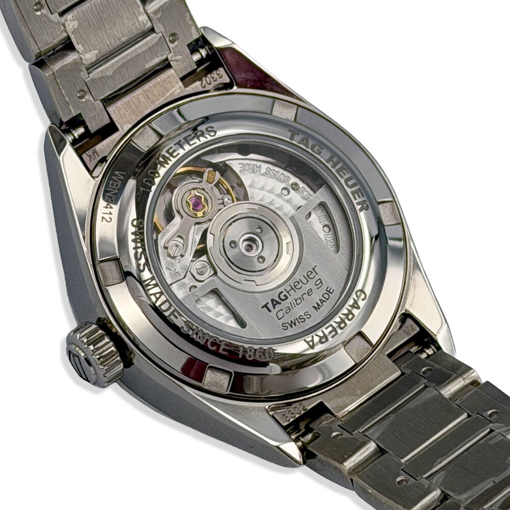 Pre-Owned TAG Heuer Carrera Date 29mm Mother of Pearl Dial Steel Bracelet Watch image number 3