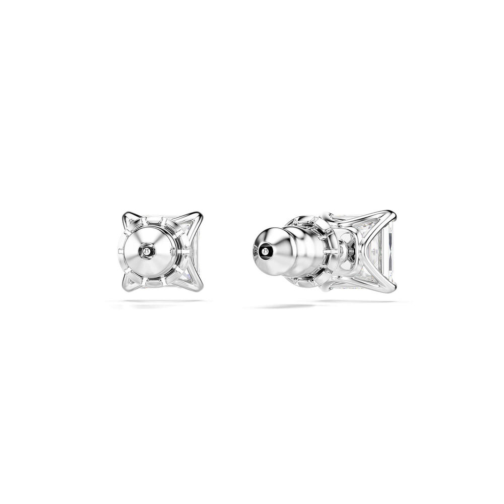 Swarovski Stilla Cubic Zirconia Rhodium Plated Stud Earrings