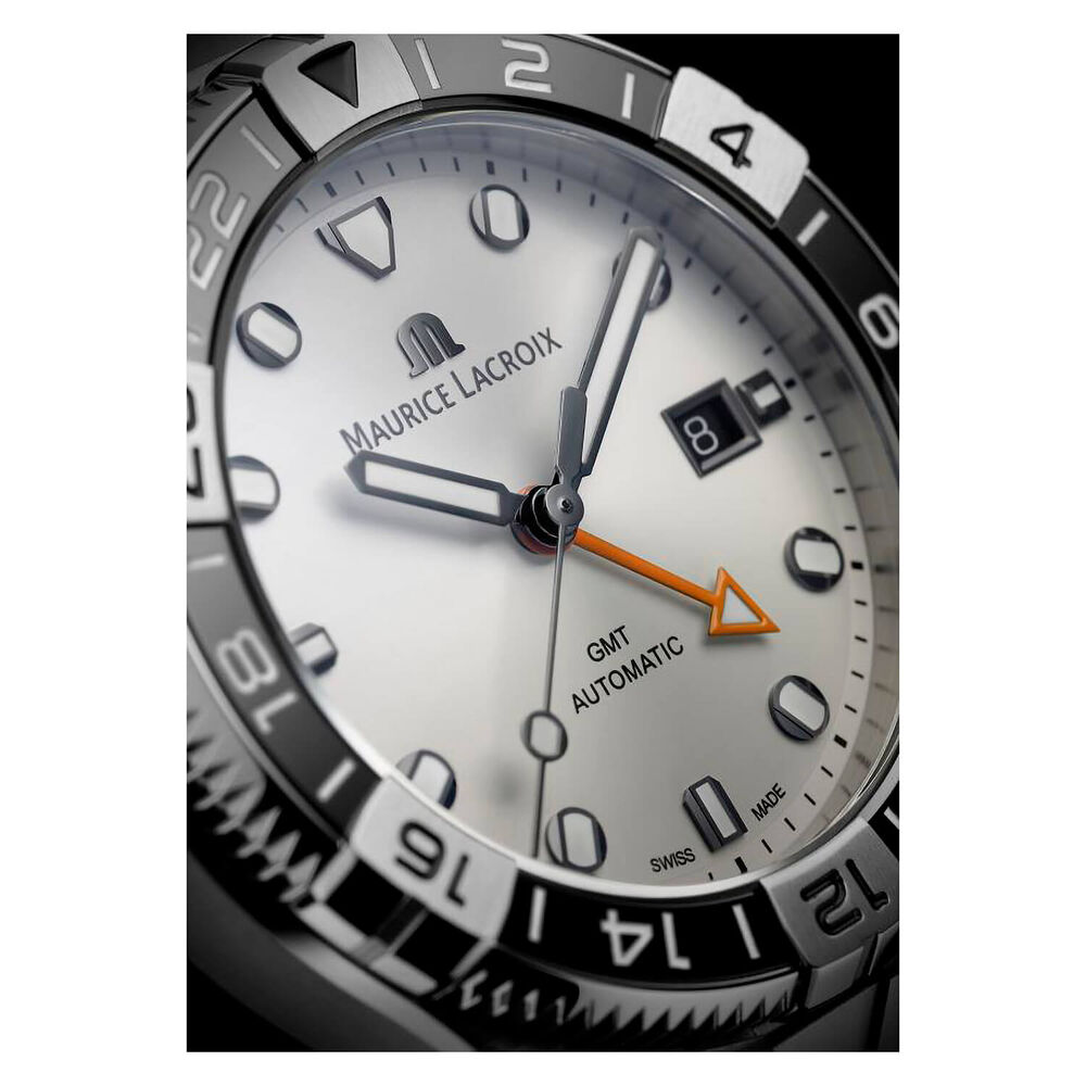 Maurice Lacroix Aikon Venturer 43mm Automatic White Dial Steel Bracelet Watch image number 1