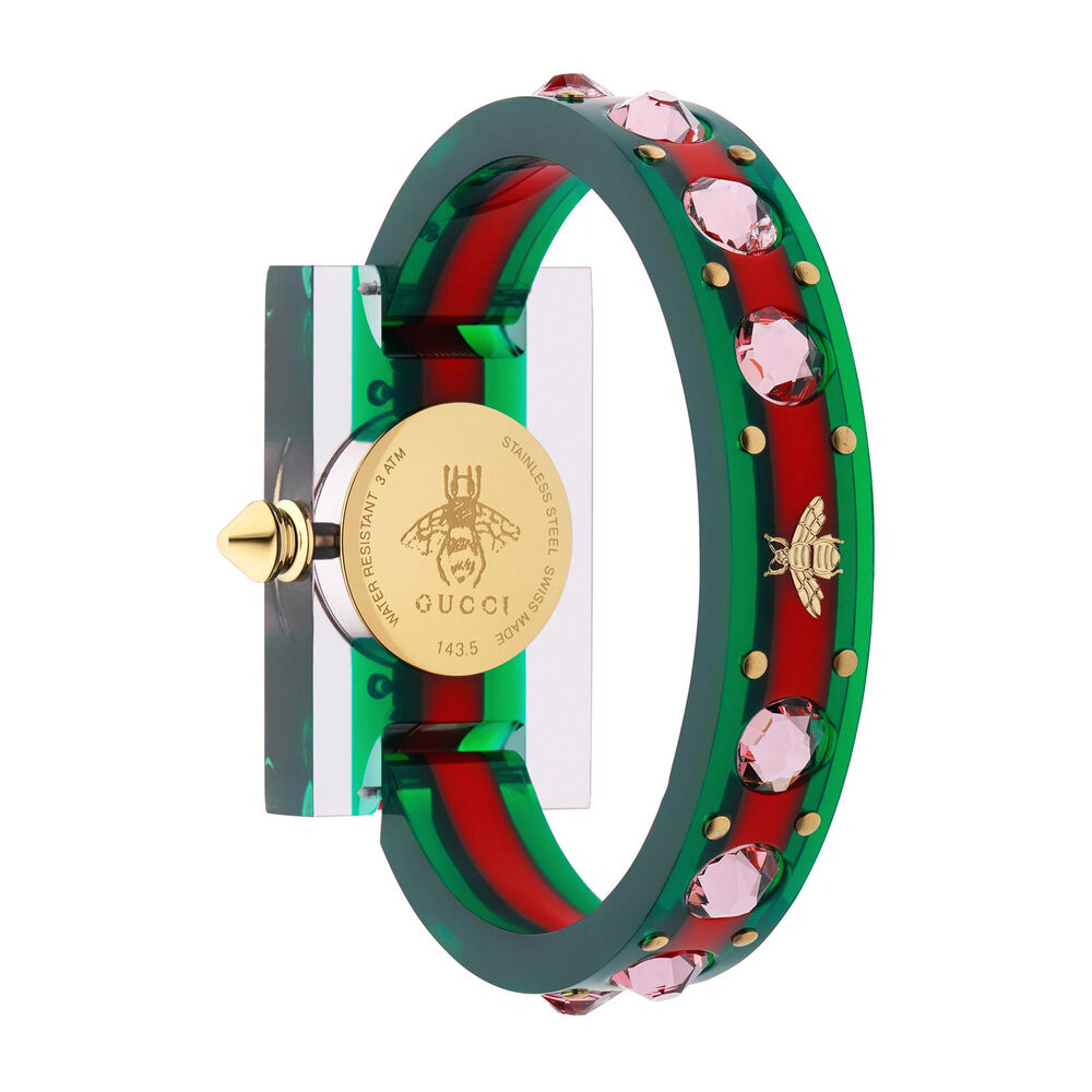 Gucci Fashion Plexi Pearl & Gemstone 24mm Ladies' Watch image number 2