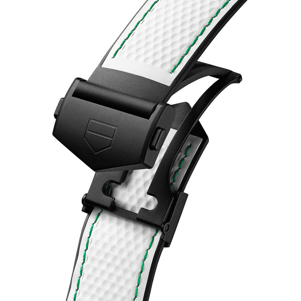 TAG Heuer Connected Calibre E5 Golf Edition 45mm Dial White Rubber Strap Watch image number 5