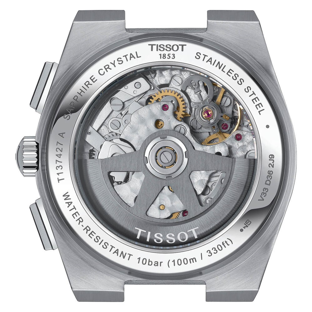 Tissot PRX 42mm White&Black Chrono Dial Bracelet Automatic Watch image number 1