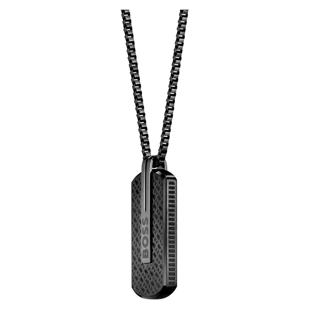 BOSS Orlado Black IP Chain Pendant