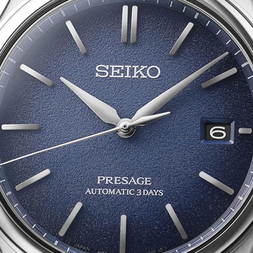 Seiko Presage Classic 'Ai-iro' Japan Blue 40mm Dial Steel Bracelet Watch